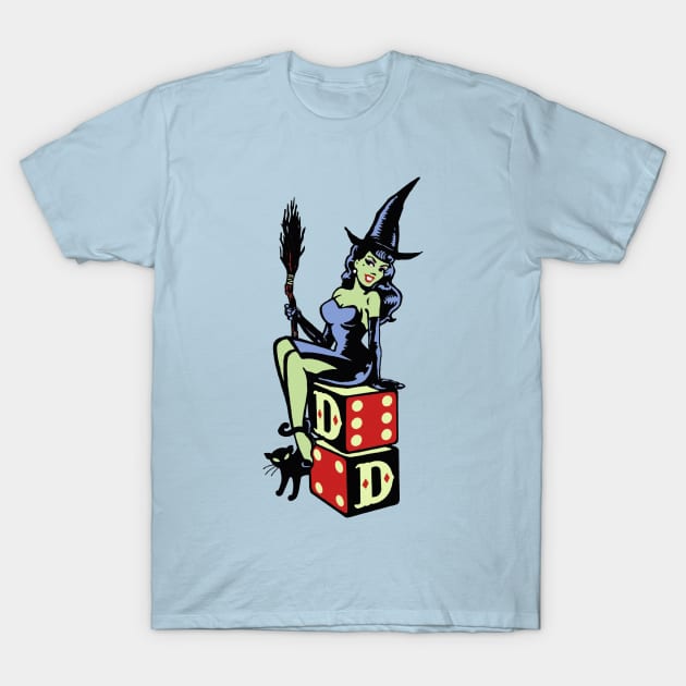 Witch, Cat & Besom T-Shirt by ElijahBarns